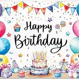 Sri Yagnna - Happy Birthday Ballons Theme Backdrop -M 52- Backdrop for Birthday - (8x5 ft)-picture-27