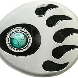 jean's friend Vintage Bear Paw Enamel Oval Belt Buckle Gurtelschnalle Boucle de ceinture-picture-34