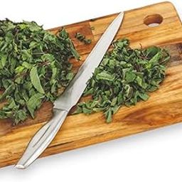 AXZORD Wooden Chopping Board | Multipurpose Rectangle Shape Cutting Board | Serving Platter for Kitchen Vegetables, Fruits & Cheese | Natural Acacia Wood |Non-Slip Vegetables | Handmade-image-77