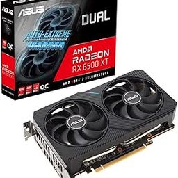 ASUS Dual AMD Radeon RX 6500 XT V2 OC Edition 4GB GDDR6 Gaming Graphics Card (AMD RDNA 2, PCIe 4.0, 4GB GDDR6 Memory, HDMI 2.1, DisplayPort 1.4a, Axial-tech Fan Design, 0dB Technology)-1