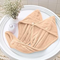 Status Contract Head Towel|Standard Size Microfiber Quick Dry Towel|Super Absorbent & Soft|Luxury Spa Towel with Hook|Lightweight Travel Towel (Colour-Yellow)- Set of 2-image-9