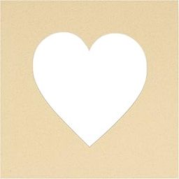13x13 Mat Bevel Cut for 9x9 Photos - Precut Tan Heart Shaped Photo Mat Board Opening - Acid Free Matte to Protect Your Pictures - Bevel Cut for Family Photos, Pack of 1 Matboard-image-50