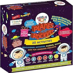 Genius Box Educational Toy for 5+ Year Age: Planes and Rockets DIY, Activity Kit, Learning Kit, Educational Kit, STEM Toy-20