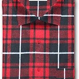 Men's Unstitched Red Checkered Flannel Plaid Fabric For Shirt (1.5 Meter Fabric For Full Slevee Shirt)-15