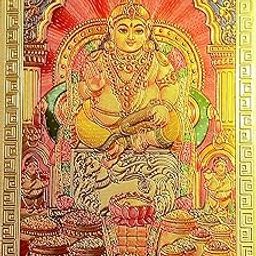 Suniow Stickers for Pooja Room | god Goddess Stickers for Pooja Room (2.4 x 3.4) (kuber ji)-15