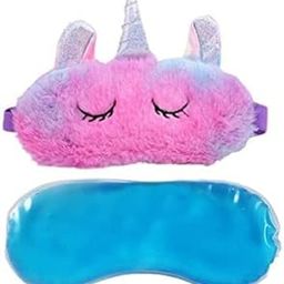 Stylie Modern Alternatives Unicorn Sleeping Eye Mask for Insomnia, Meditation, Puffy Eyes and Dark Circles Unicorn Horn Plush Sleeping Mask (Design & Color as per Availability)-image-9
