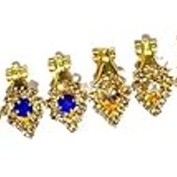 M.A Crystal® Laddu Gopal Beautiful Deity Earings/Deity Tops for All Idols/Mix Colours/Set of 6 (Size 9no) RK_2121-image-38