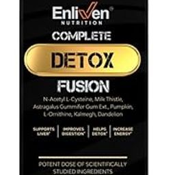 Enliven Nutrition Complete Detox Fusion – 60 Tablets, Advanced 4-Organ Herbal Cleanse with NAC, Milk Thistle, Astragalus – Supports Liver, Kidney, Heart & Lung Health-14