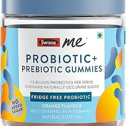 SwisseMe Probiotics Prebiotic Gummies - Probiotic Supplement With 1.5 Billion CFU, Zero Added Sugar Fridge Free Probiotic - 30 Gummies (One Gummy Per Serving, Orange Flavour)-17