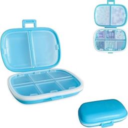 GLUN® Portable Empty Medicine First Aid Plastic Pouch Small Size, Mini Travel Medicine Pouch Waterproof Seal Handy Pills Pocket for Travels Blue Colour-image-39