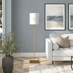 Dekorise® Golden Iron Floor Lamp 4 Feet Tall with Square Base and Natural Jute Shade – Perfect for Modern, Stylish Antique or Rustic Décor – Lighting Solution-20