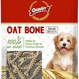 Gnawlers Oat Bone Dog Treat for All Life Stages, Vegetable Flavor 225g (25 Pieces)-image-30