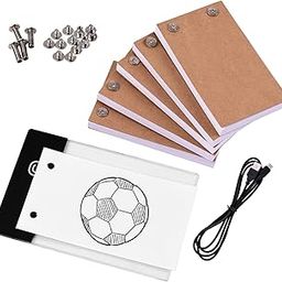SHUAIGUO Flip Book Kit with Light Pad LED Light Box Tablet 300 Sheets Drawing Paper Flipbook with Binding Screws for Drawing Tracing Animation Sketching Cartoon Creation-image-98