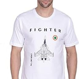 Military/Air Force Style Pure Cotton T-Shirt for Men-image-76