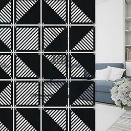 Olive Tree 12Pcs Hanging Room Divider Panel | Modern Hanging Screen Partition for Home Decoration, Living Room (11.5" x 11.5" - 12 Panels) OTD-6079-image-61