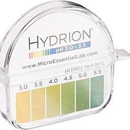 Micro Essential Lab 3110M18EA 325 Hydrion Short Range pH Test Paper Dispenser, 3.0-5.5 pH-image-0