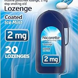 Nicorette Coated Nicotine Lozenge to Quit Smoking, Ice Mint Flavored Stop Smoking Aid, 2mg, 20 Count-image-36