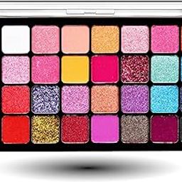 OB 32 color Matte and shimmer Eyeshadow Palette | High-pigments | waterproof | Multicolor-42