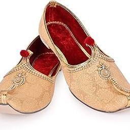 Men's Wedding Juttis/Punjabi Jutti & Sherwani Juti, Pure Traditional & Stylish Ethnic Mojaris/Wedding Shoes 100% Comfortable & Handcrafted (RK-B11)-image-47