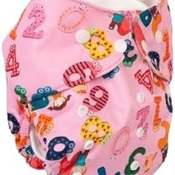 Mee Mee Reusable Baby Cloth Diaper, Double Leak Guard, High Absorption, Quick Dry, Stain-Proof Comfort & Protection, 3m+, Adjustable Waist & Height with snap Buttons, Absorbent Insert-18