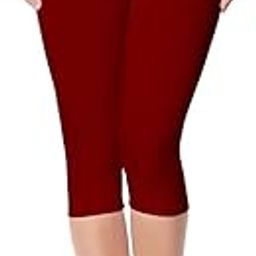 DM ENTERPRISES Women Regular Fit Cotton lycra Stretchable Capri Red Color-45