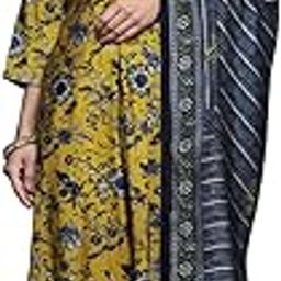 Floral Print Kurti Set with Sequin Embellished Neckline, Off-White Cotton Suit with Pink and Grey Flowers, 3-Piece Traditional Indian Dress-picture-12