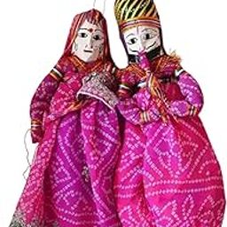 Traditional Rajasthani Katputli String Puppets, Handcrafted Decorative Puppet for Home Decoration and Folk Puppets Dance Show-31