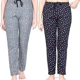 Women's Cotton Printed Pyjama pack of 2-image-4