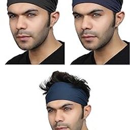 BISMAADH Multifunctional Activities Polyester & Spandex Elastic Non Slip Unisex Breathable Headband-image-11