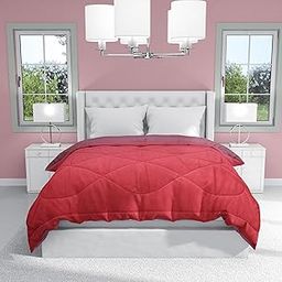 RRB Textile Comforter for Summer/Winter, AC Comforter King Size, Microfibre All Season/AC/Summer Solid Reversible Double Bed Comforter | Blanket | Dohar 90 x 100 Inches (Red)-image-39