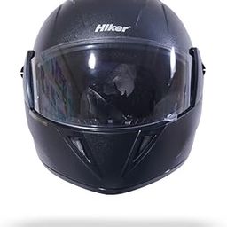 HIKER by Varroc Wave Natural Full Face Helmet for Men, ISI Certified Flip-Up Helmet, Light Weight, Polycarbonate Visor for Clear Visibility, Easy to Maintain (Size: S, 580MM, Black)-image-103