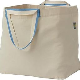 SPIKRAK Large Cotton Carrier Bag, Natural Luggage Storage, Washable Pack of 2-image-40