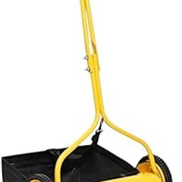 FIELDSTAR Heavy Push Manual Lawn Mower with Grass Catcher| 16-Inch Reel Cutter with Grass Catcher & Adjustable Height 0.5 to 1.5 Inch (Yellow) Made in India-image-78