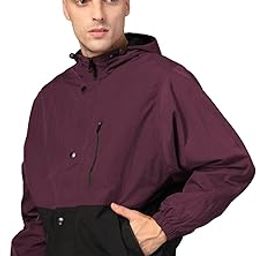 Men Polyester Winter Sports Windcheater Stylish Zipper Standard Length Winter Sports Jacket-30