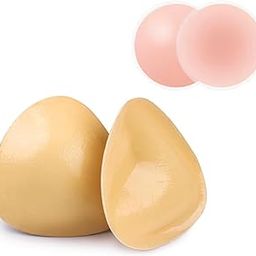 Double-Sided Sticky Bra Pads + Free Nipple Cover Sticky Bra Inserts Lightweight and Natural Looking Breast Enhancers for The Perfect Lift-picture-18