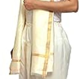 Men's Silk Ready to Wear Dhoti for men (Readymade Dhoti Pant with Dupatta), Suitable with Kurta, Free Size-image-92