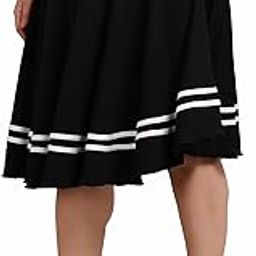 Women's Striped Midi Skirts-image-30