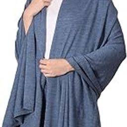 Jersey Knit 100% Merino Woolen Shawls and Stoles for women and ladies (100 cm x 200 cm)-image-69