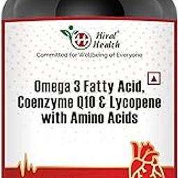 Omega-3, CoQ10, Lycopene & Amino Acids Tablets | Heart Health, Triglyceride & Circulation Support | 60 Tablets-image-98