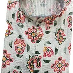 Men's Cotton Kurta, Ethnic Printed Kurta for Perfect Ethnic Look, Stand Collar Long Sleeve Kurta, Casual Printed Kurta, Regular Long Kurta-picture-14