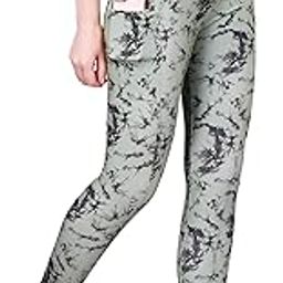 Women's Polyester Blend Pants with Tights Stretchable Digital Printed Slim Fit High Rise Ankle Length and Pocketed | Gym Pants for Women Workout | Trouser for Woman | Pant for Women-image-34