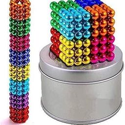 ELEXA Magnetic Building Balls Set, 216 Pieces Multicoloured Puzzle Balls with Storage Tin, Creative Construction Toy-image-30