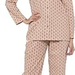Black Floral Print Sleepwear Consists Of Shirt And Pyjamas-15