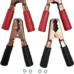 MVS Heavy Duty Copper Plated Crocodile Alligator Clip Electrical Battery Clamp Jumper Cable Clamp Battery Terminal 1000 AMP 02 Set-20