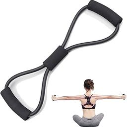 Spocco Silicone 8 Resistance Exercise Band Loop for Back Shoulder Neck Stretching Yoga Bands Exercise Loop for Home Workout-image-97