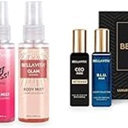Bella Vita Luxury Body Mist Travel Size Gift Set for Woman, 50ml Each Collection Eau De Parfum Gift Set 4 x 20ml for Men with OUD GOLD, OCEAN, B.L.U & CEO Man Perfume|Long Lasting EDP Fragrance Scent-image-74