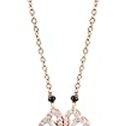 Gleaming Clover Mangalsutra Necklace | Stainless Steel + Brass | Black Bead Chain | Two-Way Wearable Clover By Four Heart Reversible Pendant | Sparkling CZ Accents | Women & Wifes | Casual, Festive & Office-image-27