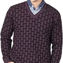 aarbee Men's Blended Sweater (Navy)-picture-0