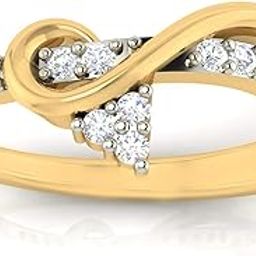 avsar 18k (750) Yellow Gold and Diamond Ring for Women-picture-14