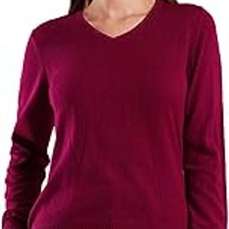 globus Women V-Neck Self Design Ribbed Hem Flat Knitted Pullover Sweater-picture-17